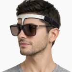 Rinoplasti sonrası burun baskısını önleyen Nazalift erkek karma deri gözlük tutucu aparat