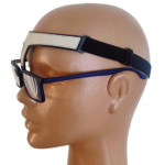 Rinoplasti sonrası burun baskısını önleyen Nazalift erkek karma deri gözlük tutucu aparat.